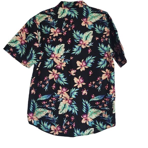 Rustic Blue black Hawaiian shirt - Picture 2 of 4